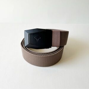 Bulliant Brown Nylon Stretch Tactical Web Rigger Belt
